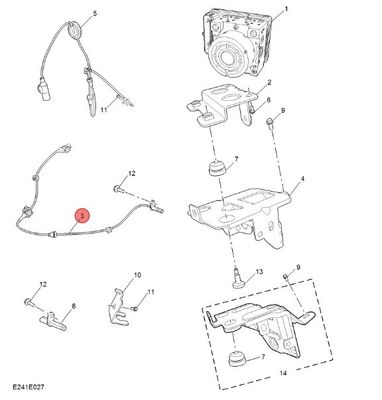 Parties automobiles Automobile arrière ABS Sensor de vitesse des roues harnais de fil pour I6/EI6 OEM NO 10136734