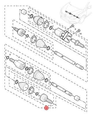 Pièces détachées pour automobiles roulements à billes OE 10163431 pour MG 5/MG5-17/MG-GT/Roewe 350 Pièces détachées pour châssis automobile