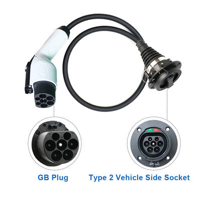 90% EV Type1 Type2 Adaptateur 32A 1Phase 3 Phase Schuko pour la recharge des voitures électriques