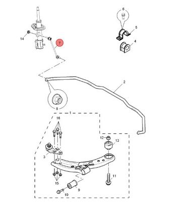 Scap Auto pièces détachées système de suspension stabilisateur de barre de liaison pour MG3/MG3-14/MG3-16 30003601