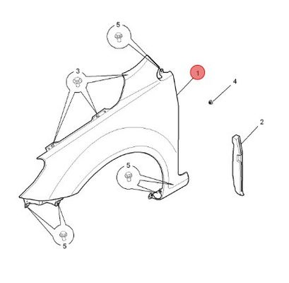 N° OE 10171951 10171950 pour les pièces détachées de carrosserie automobile MG GT